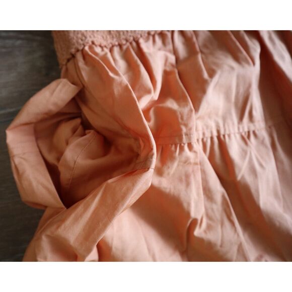 Derek Lam 10 Crosby Women's Sz 00 Peach Antara Cotton A-Line Midi Dress - Picture 8 of 13